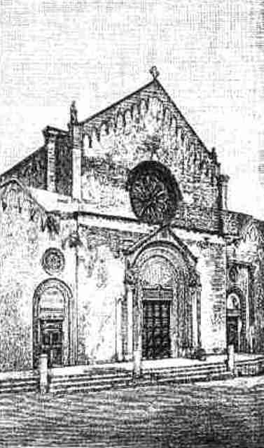 Chiesa di Santa Caterina, incisione di Sonzogno, Milano, 1898